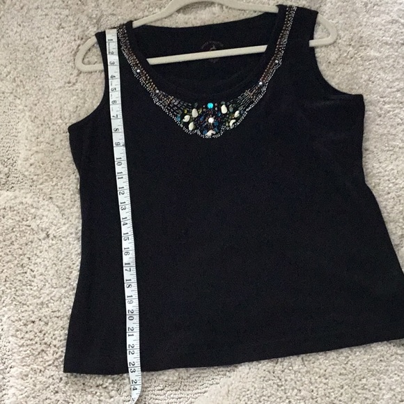 Beaded Tank Top Black - Picture 6 of 7